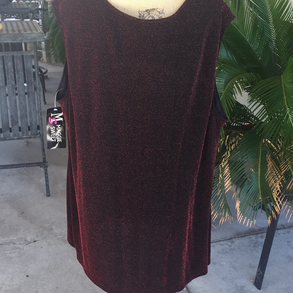 Very well made fully lined  NWT fancy  sparkly top - Picture 2 of 8